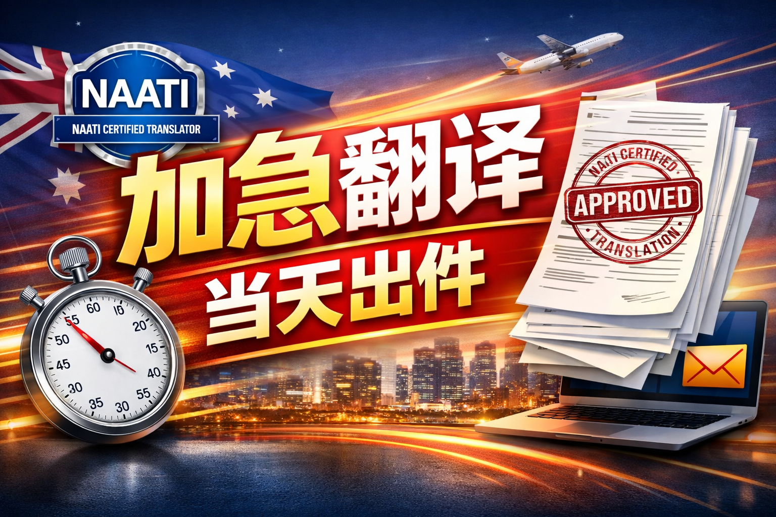 实在NAATI-翻译当天出件，立等可取